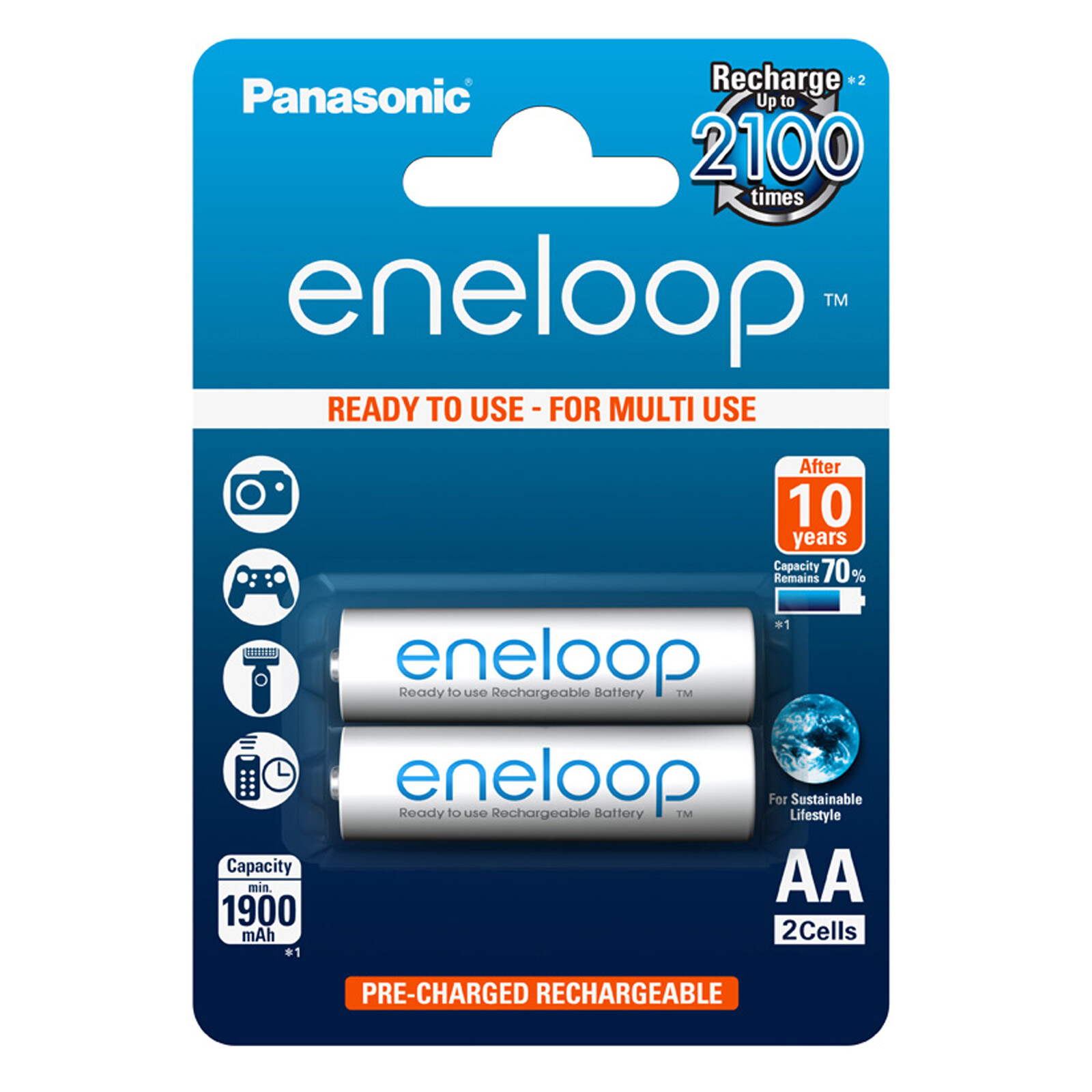 eneloop AA 1900mAh 2er Blister
