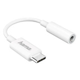 Hama 183307 USB-C-Adapter auf 3,5-mm-Audiobuchse weiß Hama 183307 USB-C-Adapter auf 3,5-mm-Audiobuchse weiß