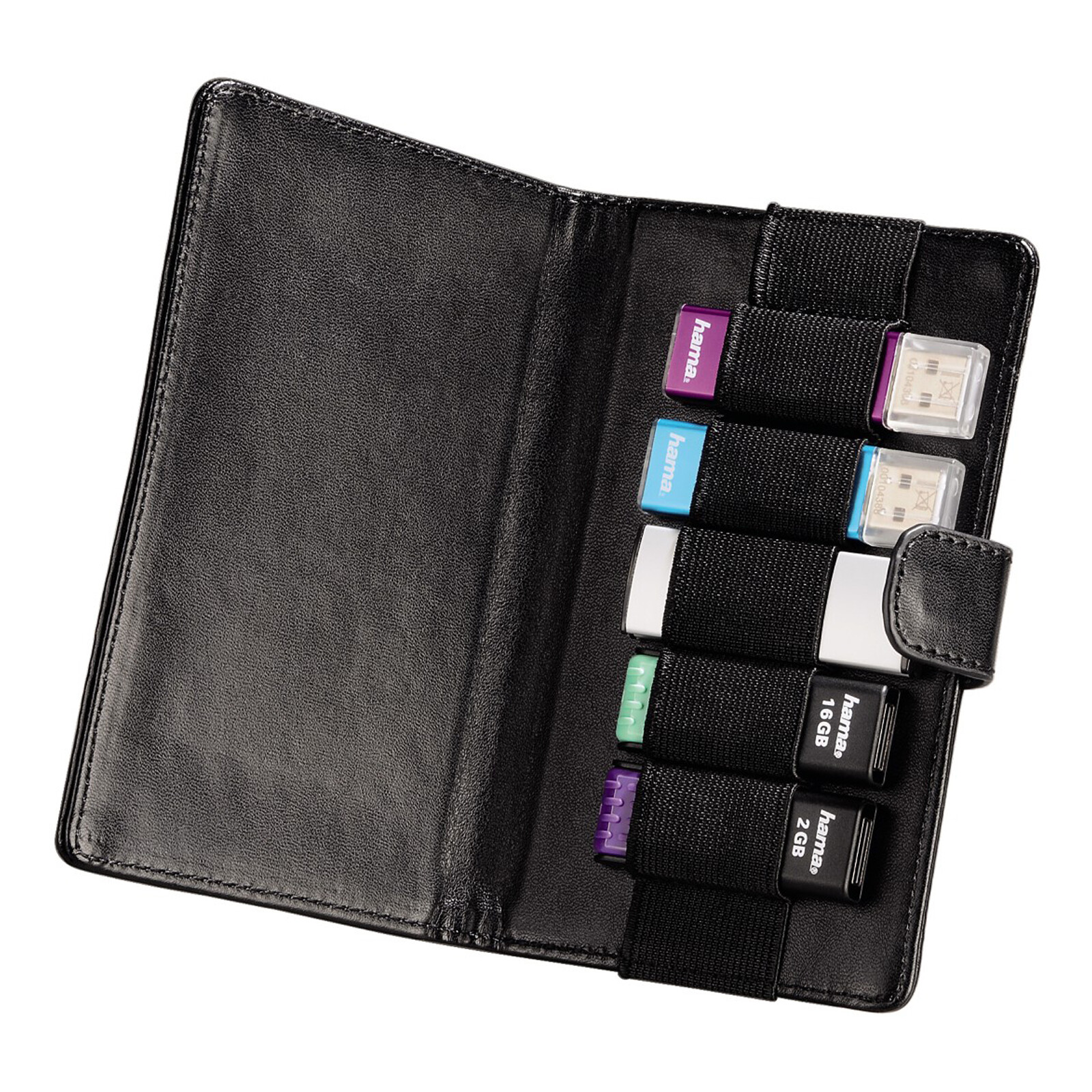 Hama 84409 USB-Stick-Case Vegas 5 USB-Sticks Schwarz