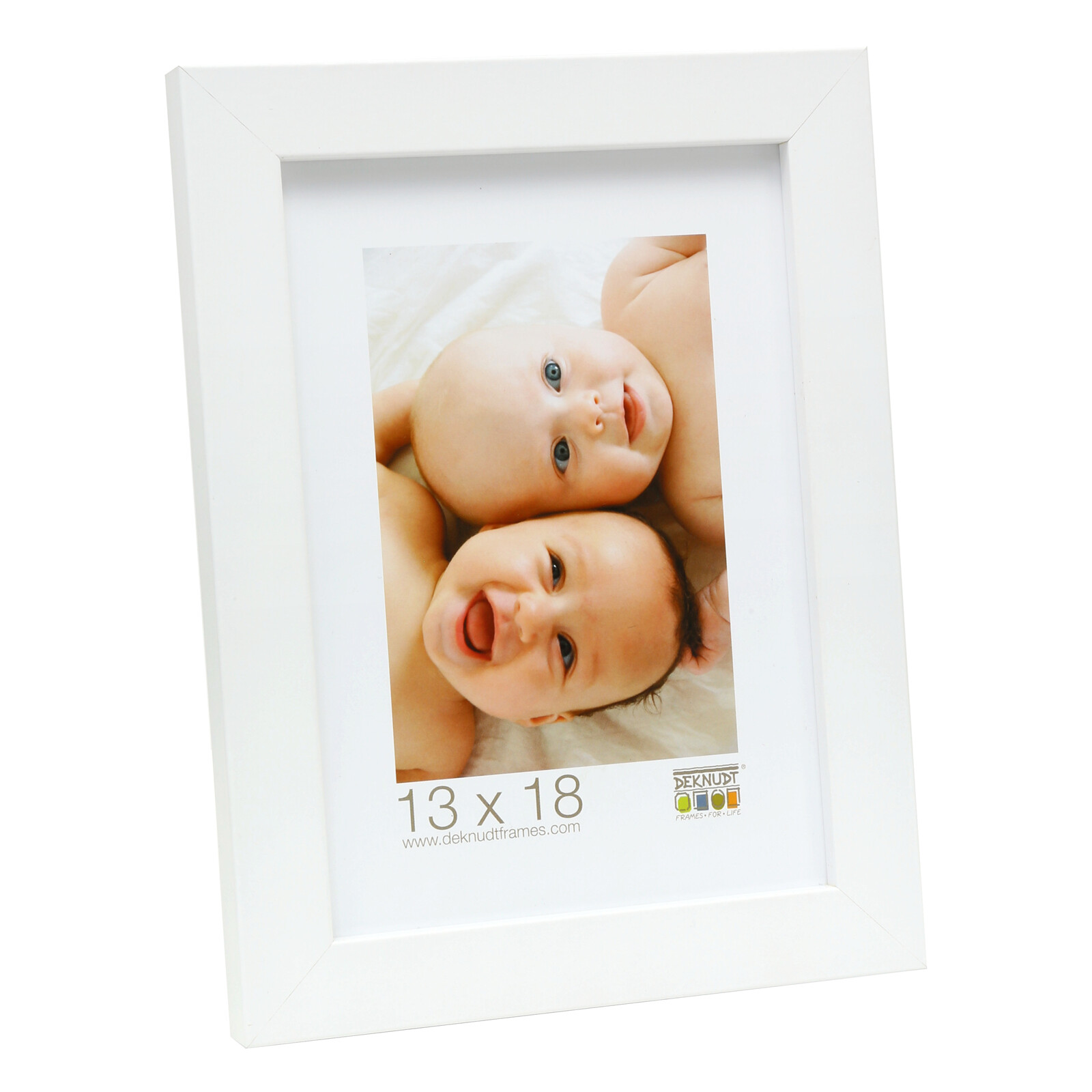 Bilderrahmen Deknudt 20x30cm Holz weiß S45SK1