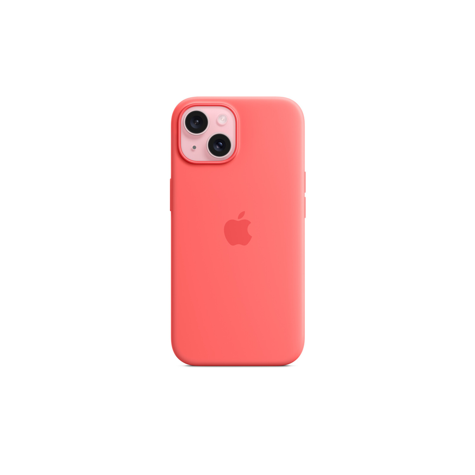 Apple iPhone 15 Silikon Case mit MagSafe guava