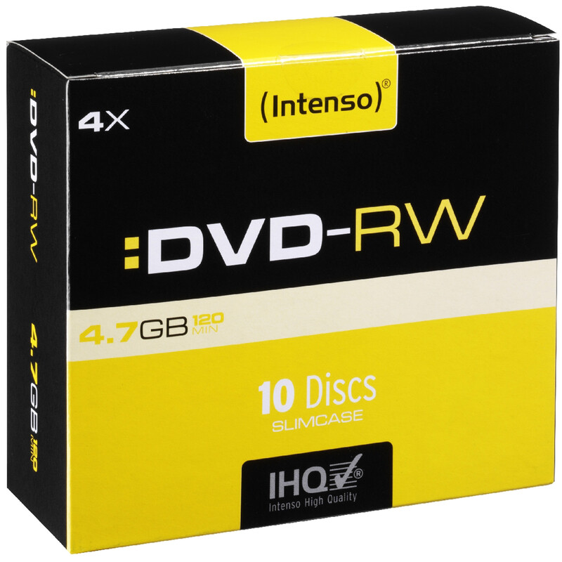 Intenso DVD-RW 4,7GB/4x Slim Case 10er