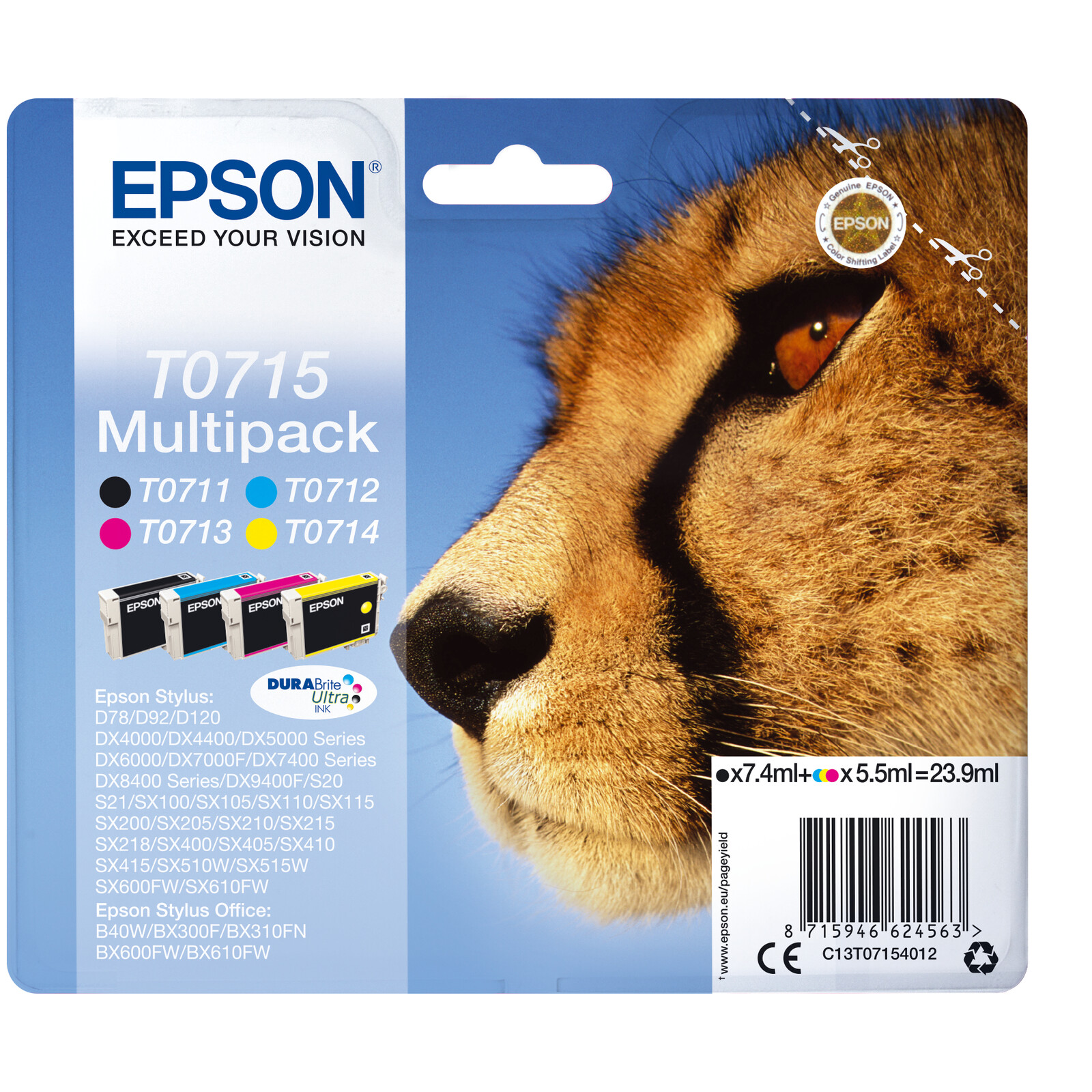 Epson T0715 Tinte Multipack