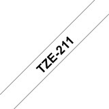 Brother TZE-211 Band weiß/schwarz 6mm Brother TZE-211 Band weiß/schwarz 6mm