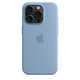 Apple iPhone 15 Pro Silikon Case mit MagSafe winter blue