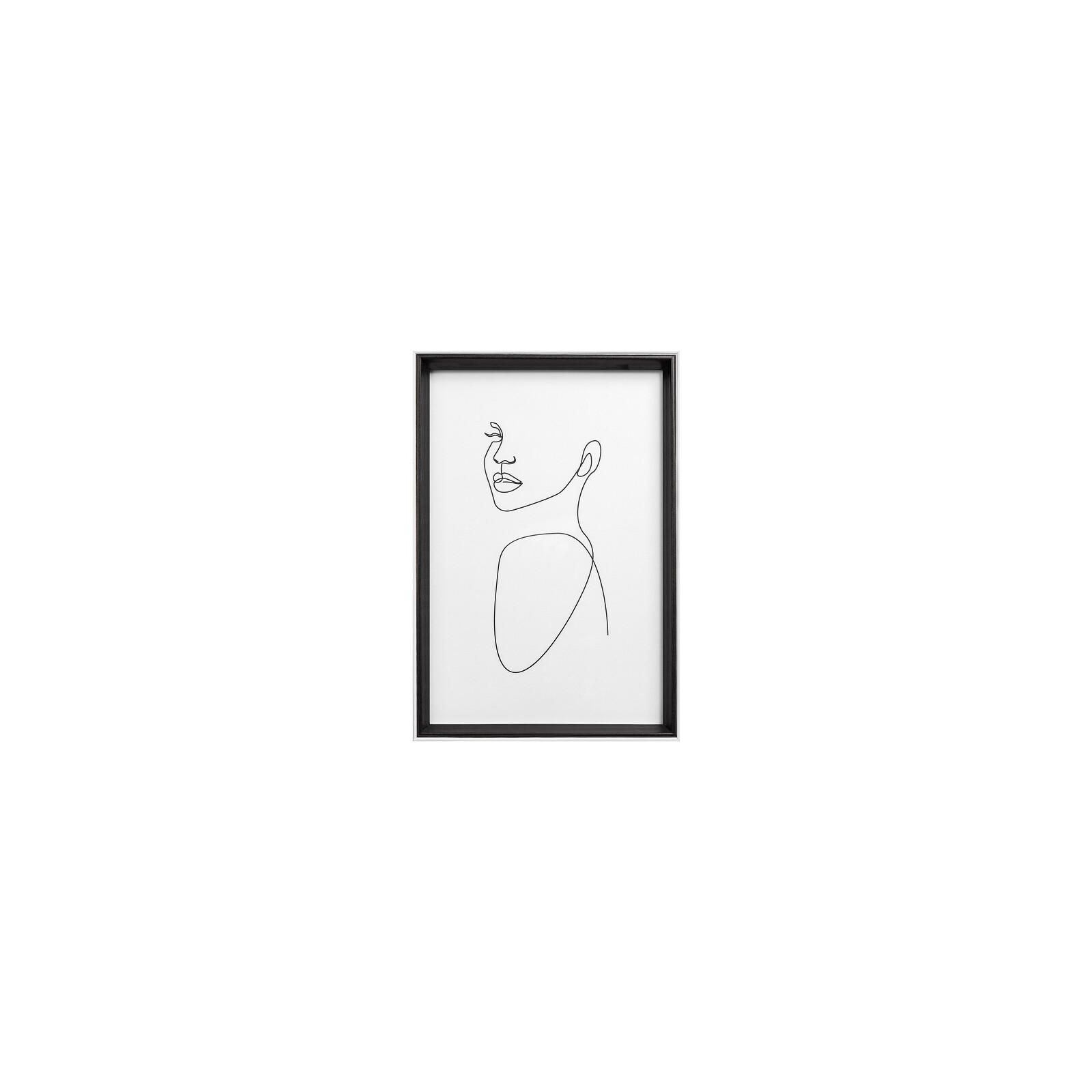 Bilderrahmen "Silhouette" Holz 20x30&nbsp;wei&szlig;/schwarz