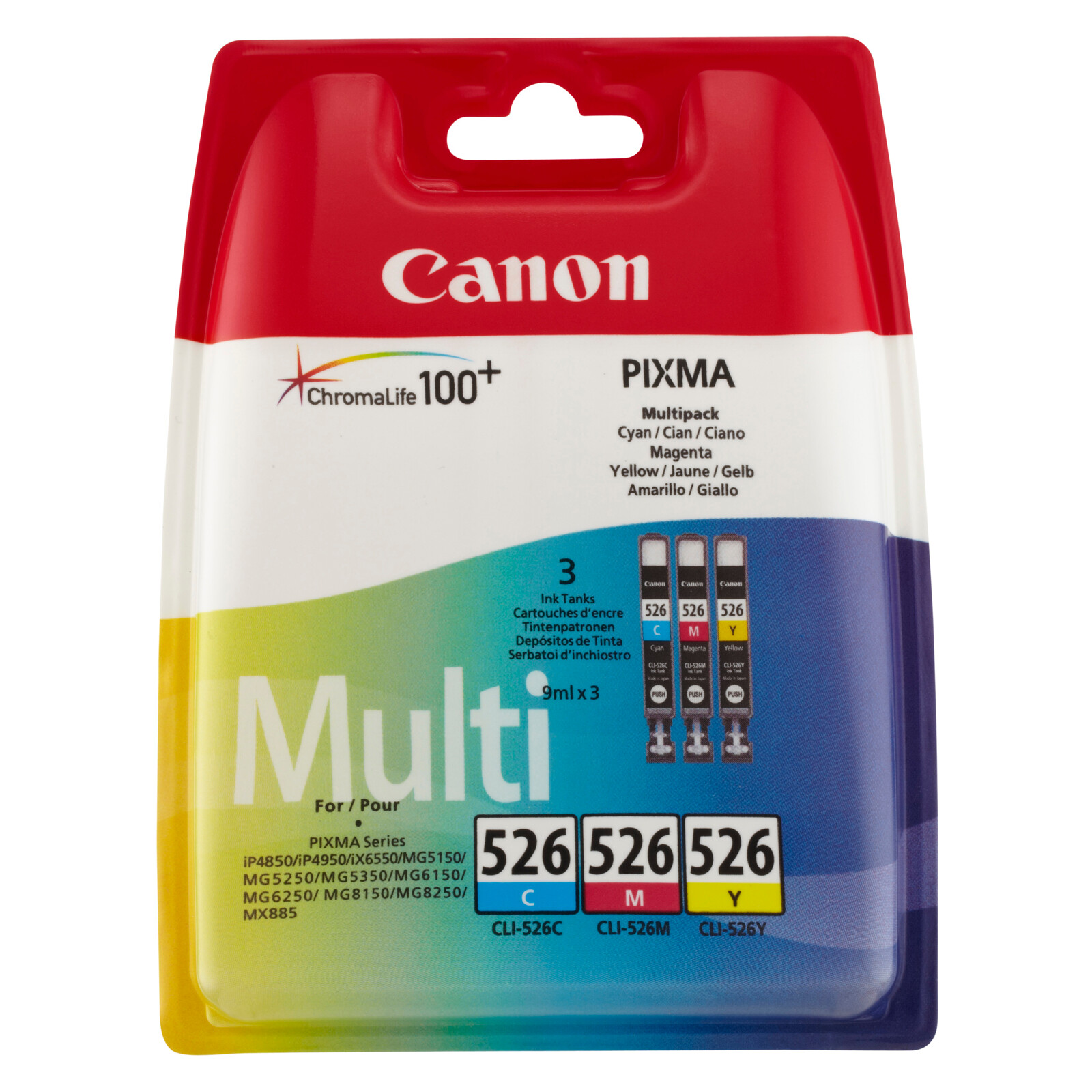 Canon CLI-526CMY Tinte color