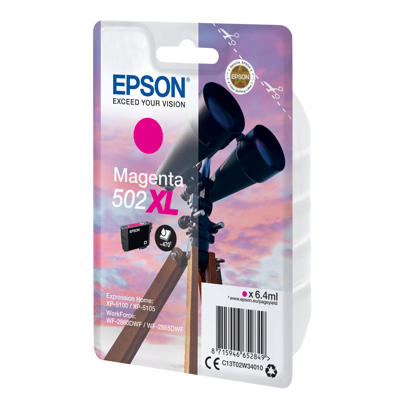 Epson 502XL Tinte Magenta 6,4ml