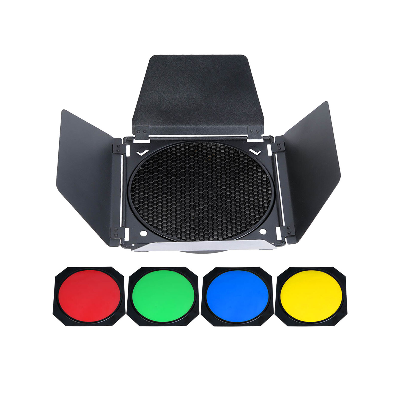 GODOX BD04 Barndoor Kit Color Filter & Honey Comb 200cm