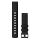 Garmin Quickfit Band 22mm Nylon schwarz meliert schwarz