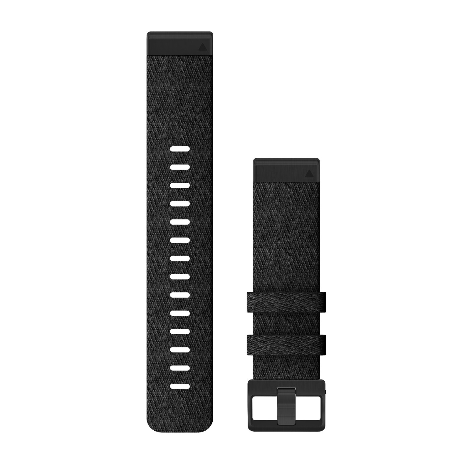 Garmin Quickfit Band 22mm Nylon schwarz meliert schwarz