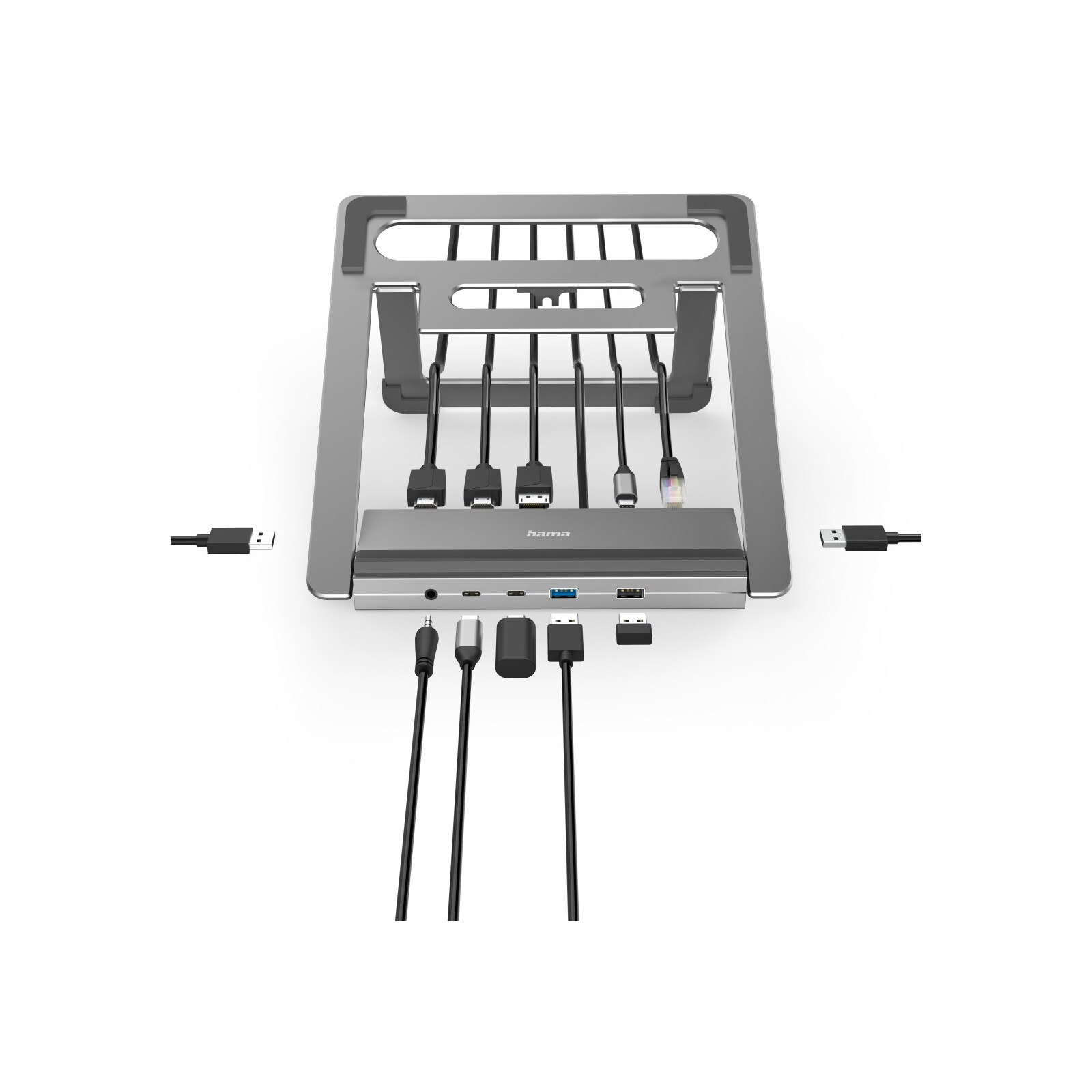 Hama USB-C Docking Station Connect2Office Stand 12 Ports