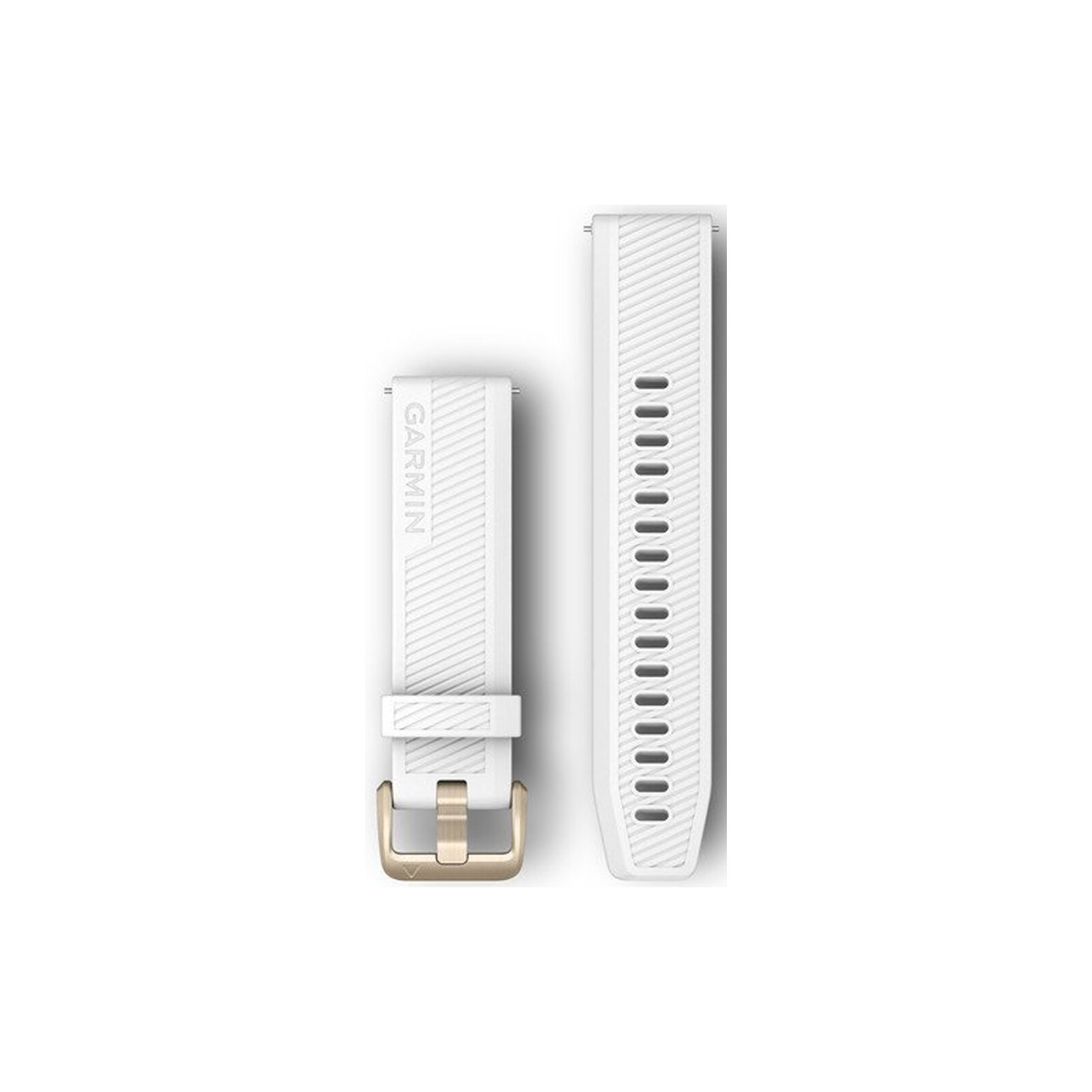 Garmin Band 20mm Silikon wei&szlig; wei&szlig;gold