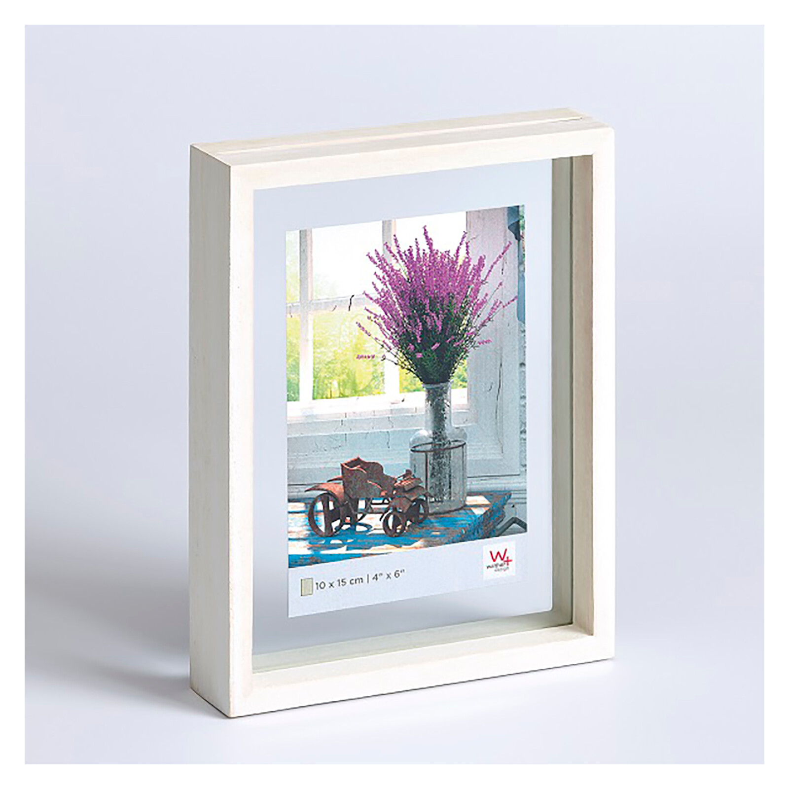 Bilderrahmen Rustic Portrait 10x15cm Holz weiß