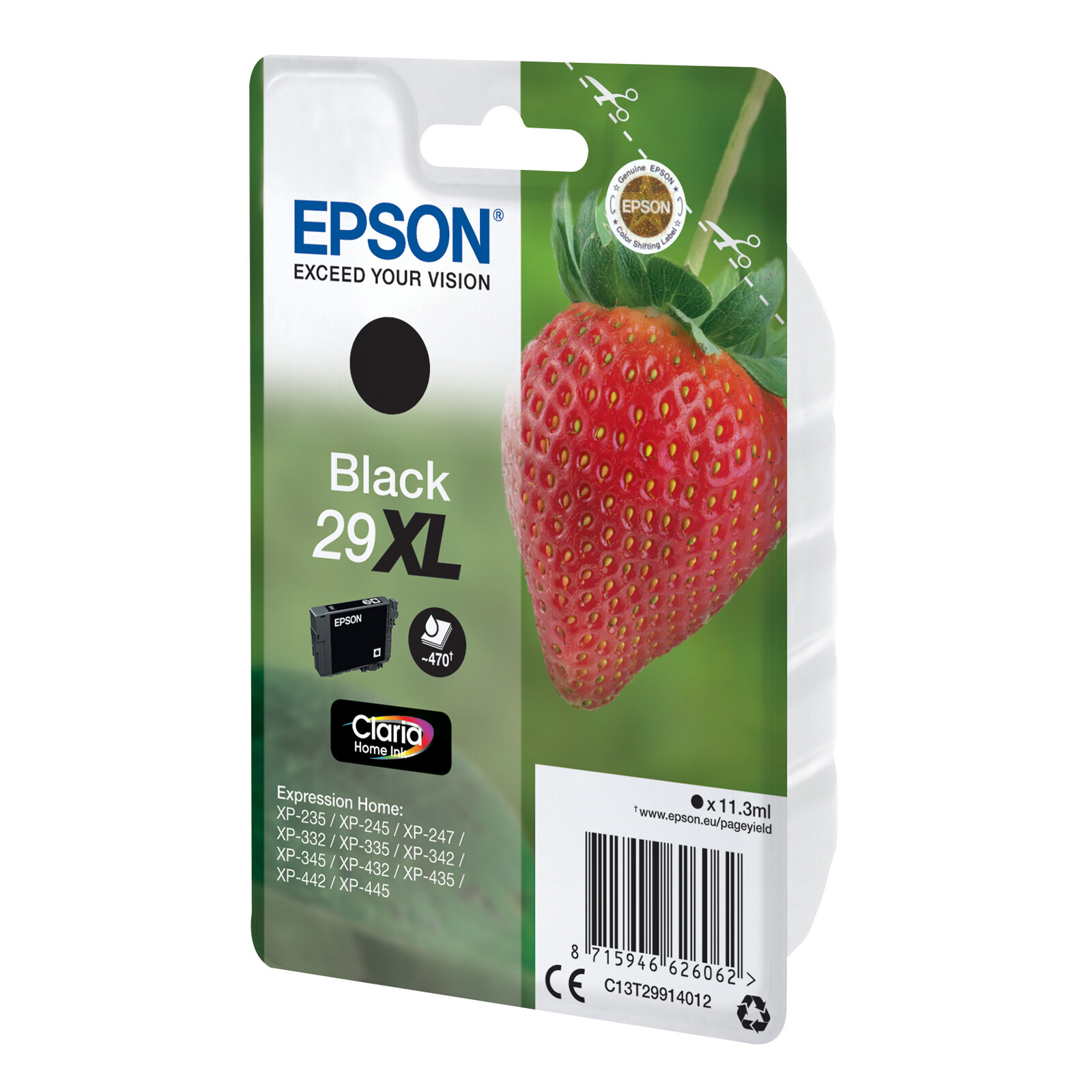 Epson 29XL T2914 Tinte Black 11,3ml