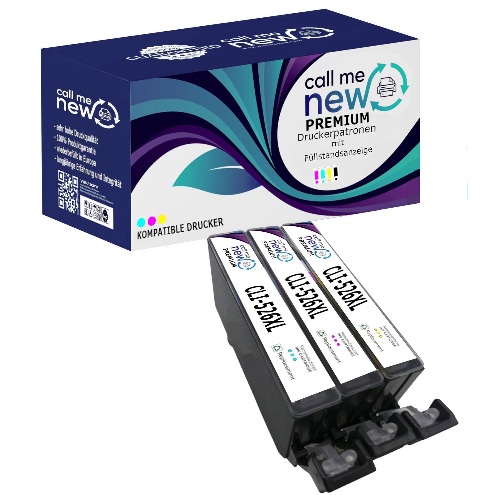 CMN Premium aufber.Tintenpatrone Canon CLI-526 Multipack