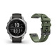 Garmin Fenix 7 silver/graphite + Gratis Mika Band grün
