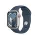 Apple Watch S9 GPS+Cellular Alu silber 41mm Sportb S/M sturm