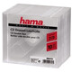 Hama 44753 CD-Doppel-Leerhülle Standard, 10er-Pack, Transpar