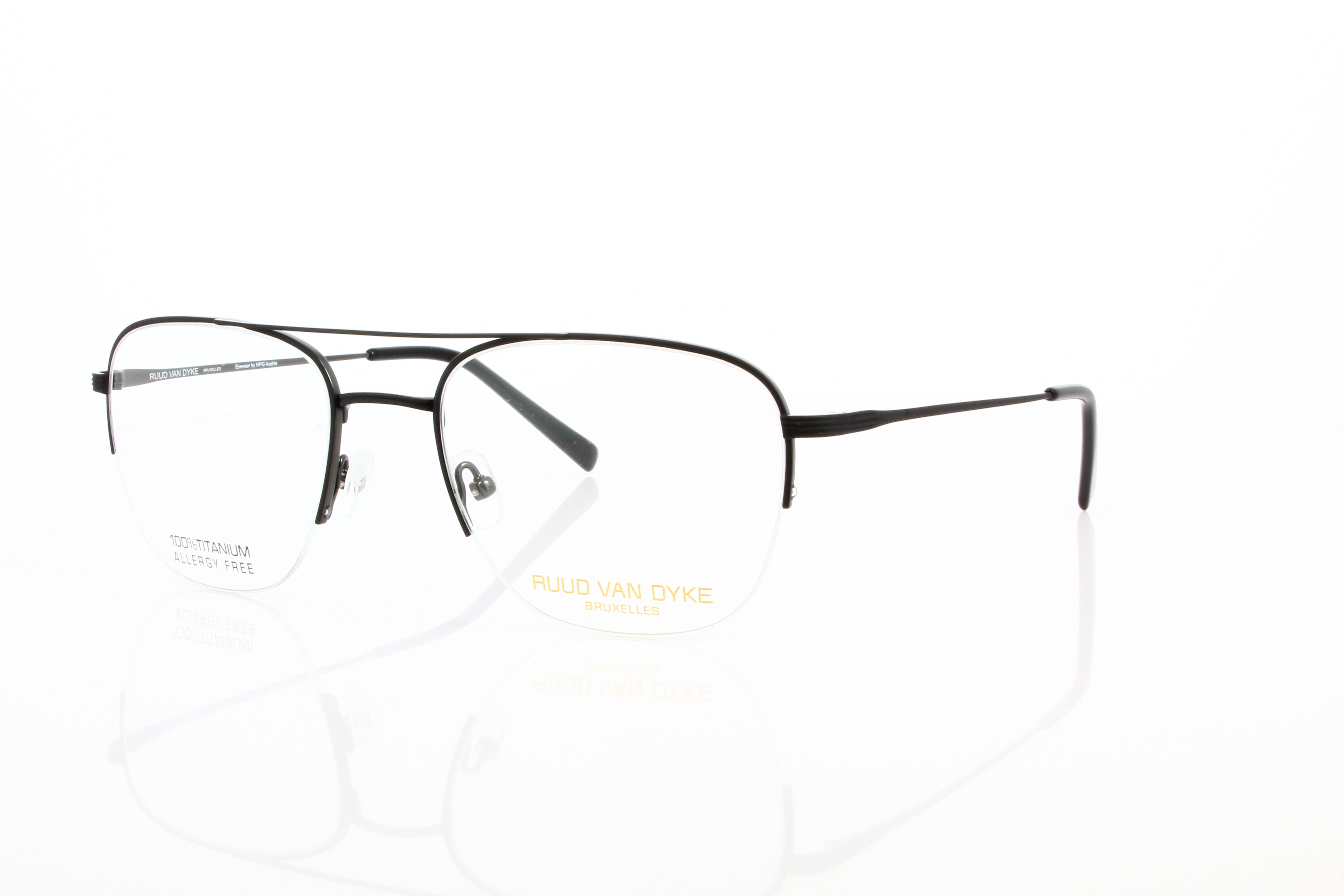 RVD 1124T-3H Herrenbrille Titan Halbrand