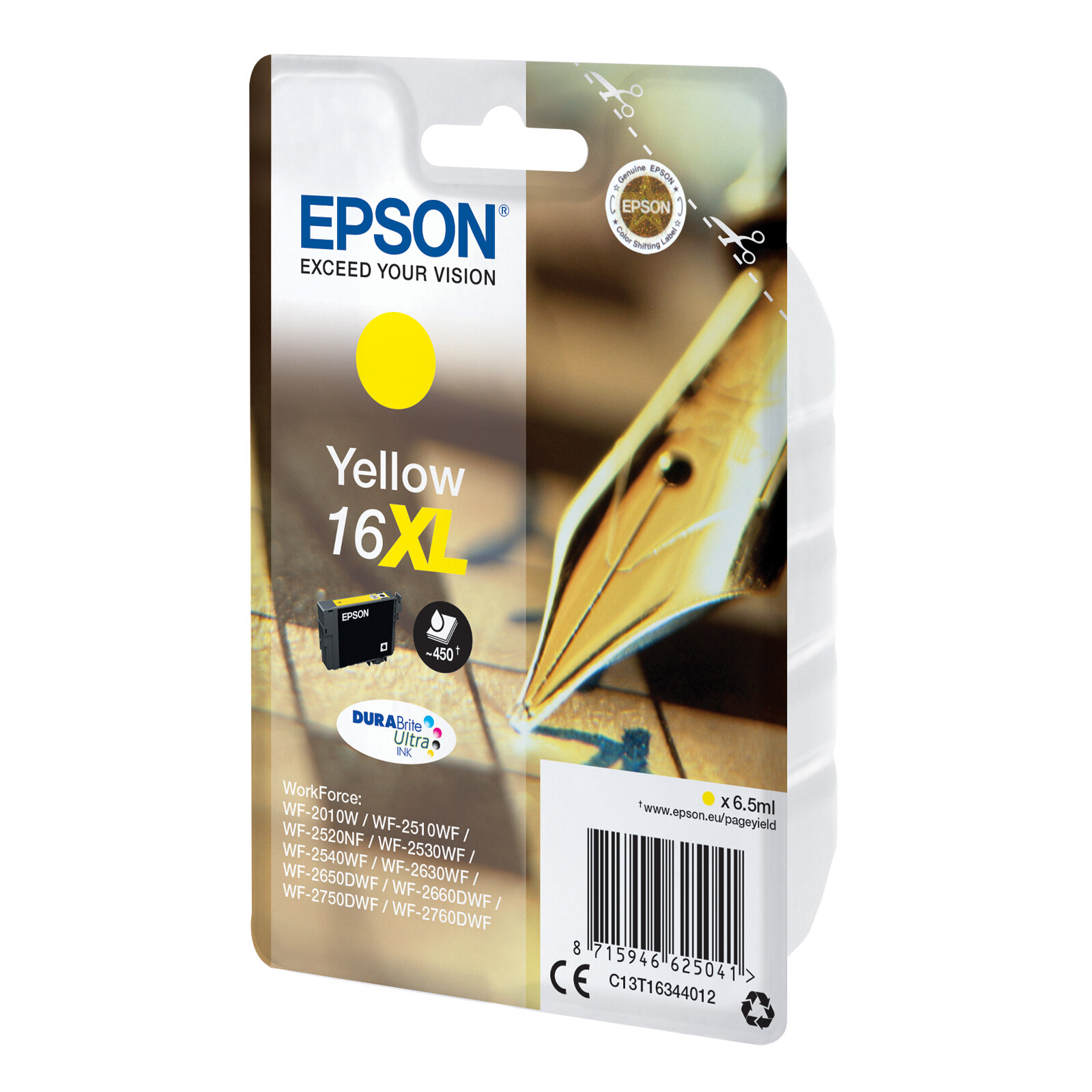 Epson 16XL T1634 Tinte Yellow 6,5ml