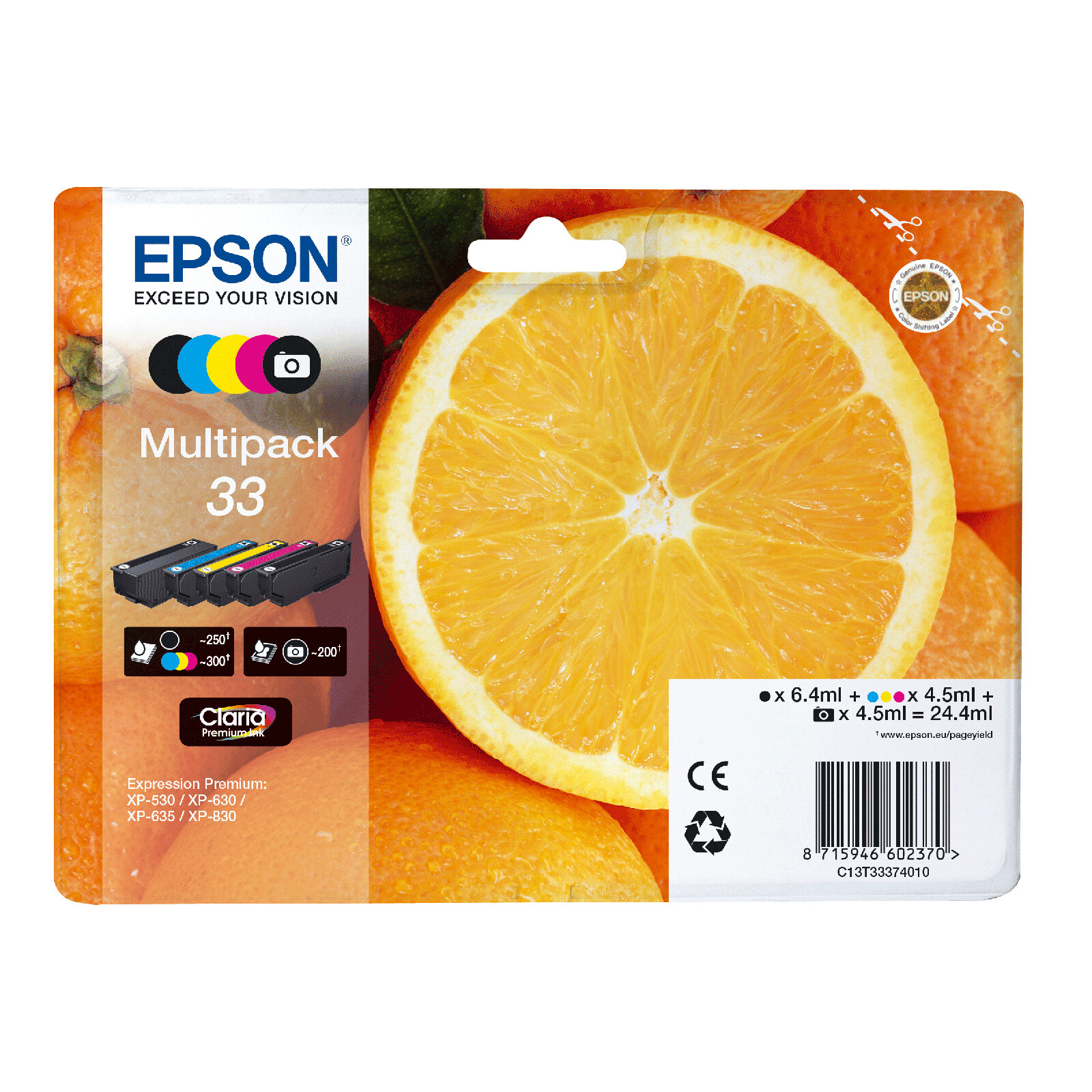 Epson 33 T3337 Tinte Multipack