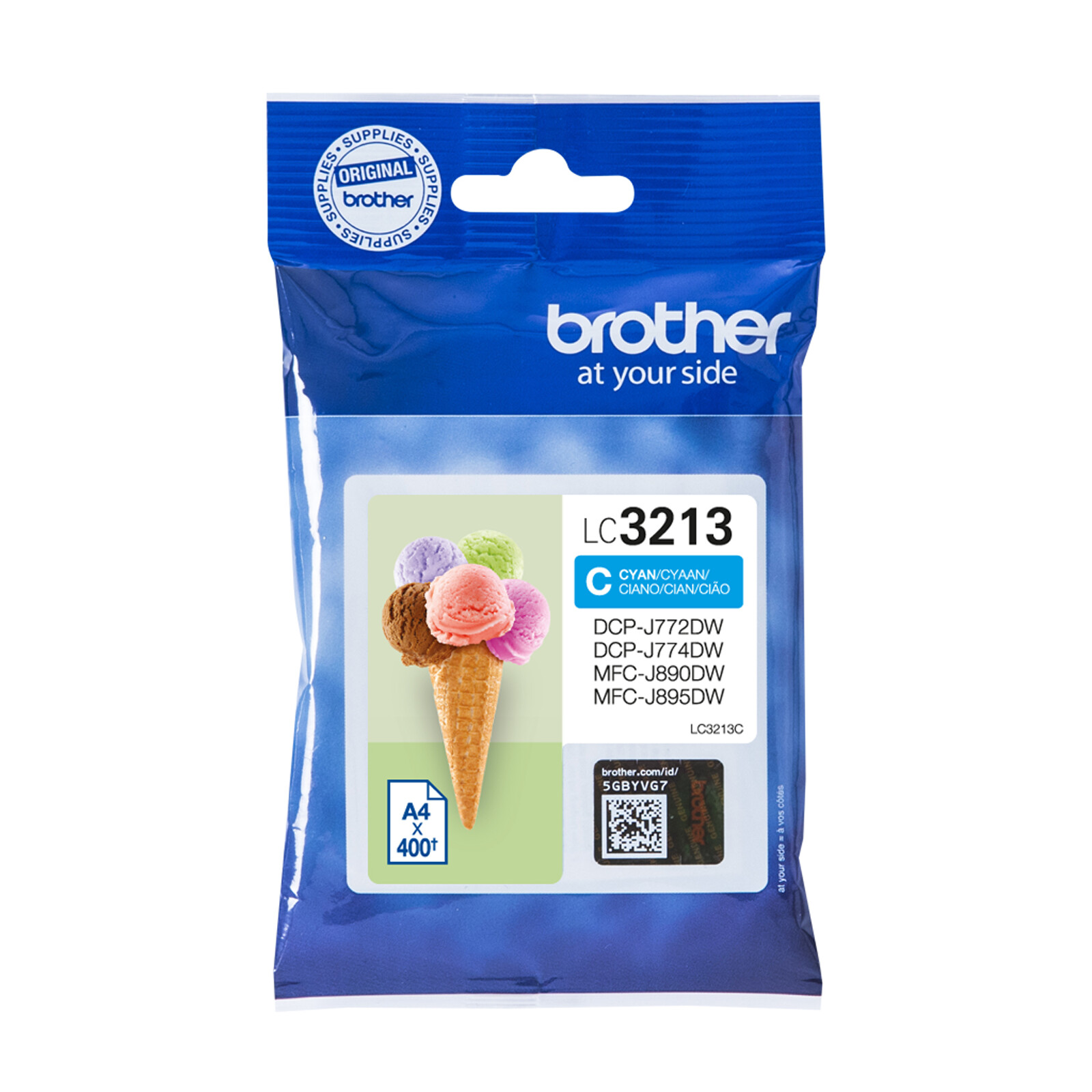 Brother LC3213C Tinte Cyan
