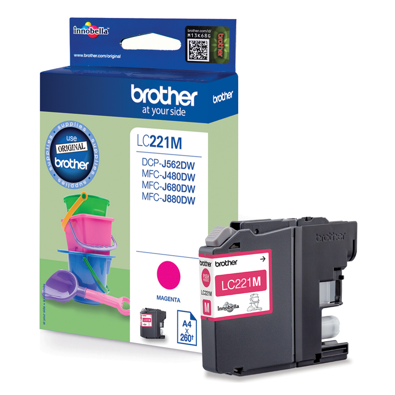 Brother LC221M Tinte magenta