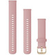 Garmin Band 18mm Silikon rosa weißgold