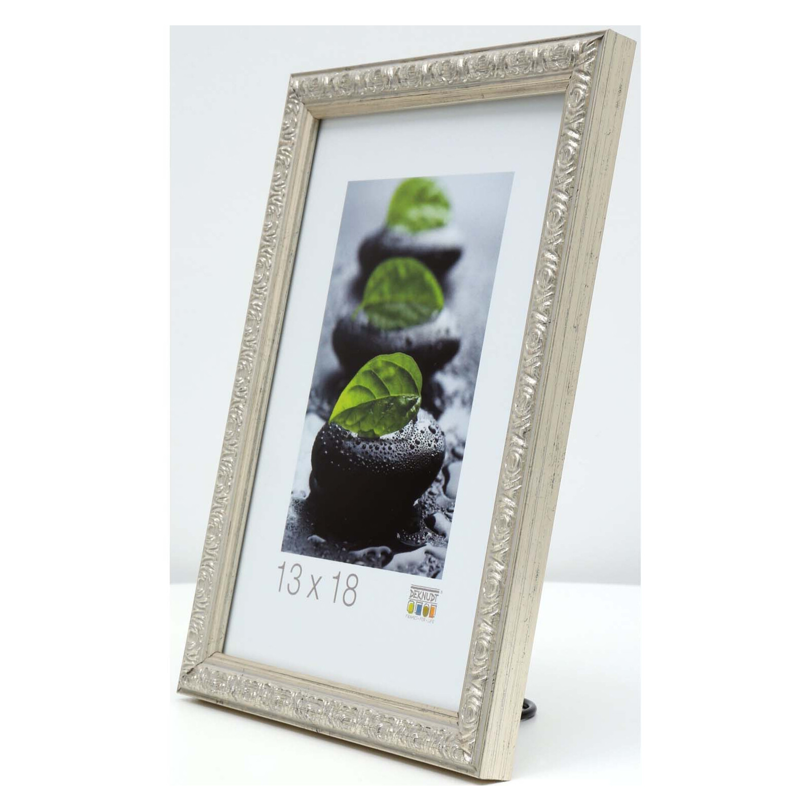 Bilderrahmen Deknudt 15x20cm Kunststoff silber S95LD1