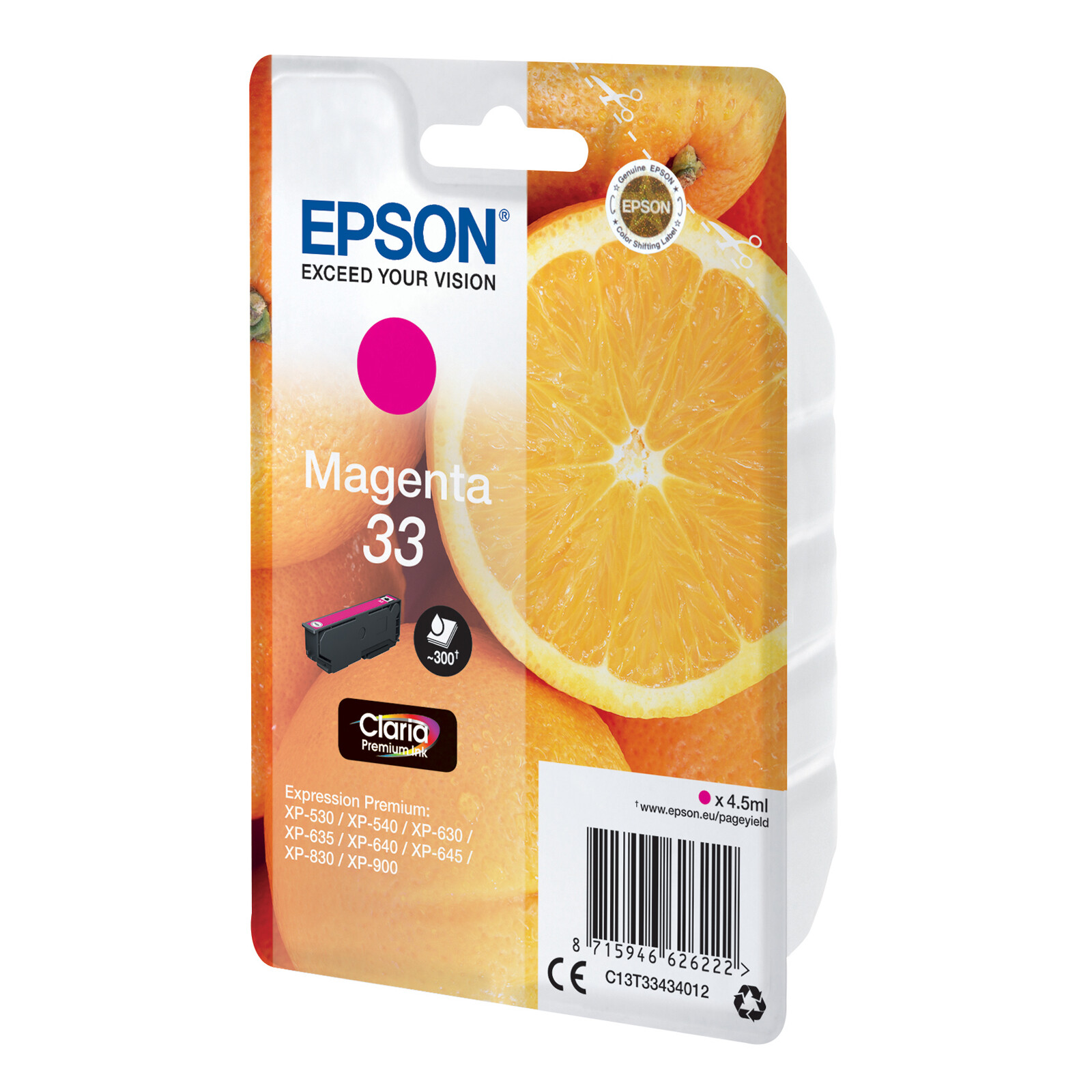 Epson 33 T3343 Tinte Magenta 4,5ml