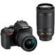 Nikon D5600 + AF-P 18-55/3,5-5,6G VR + AF-P 70-300/4,5–6,3G