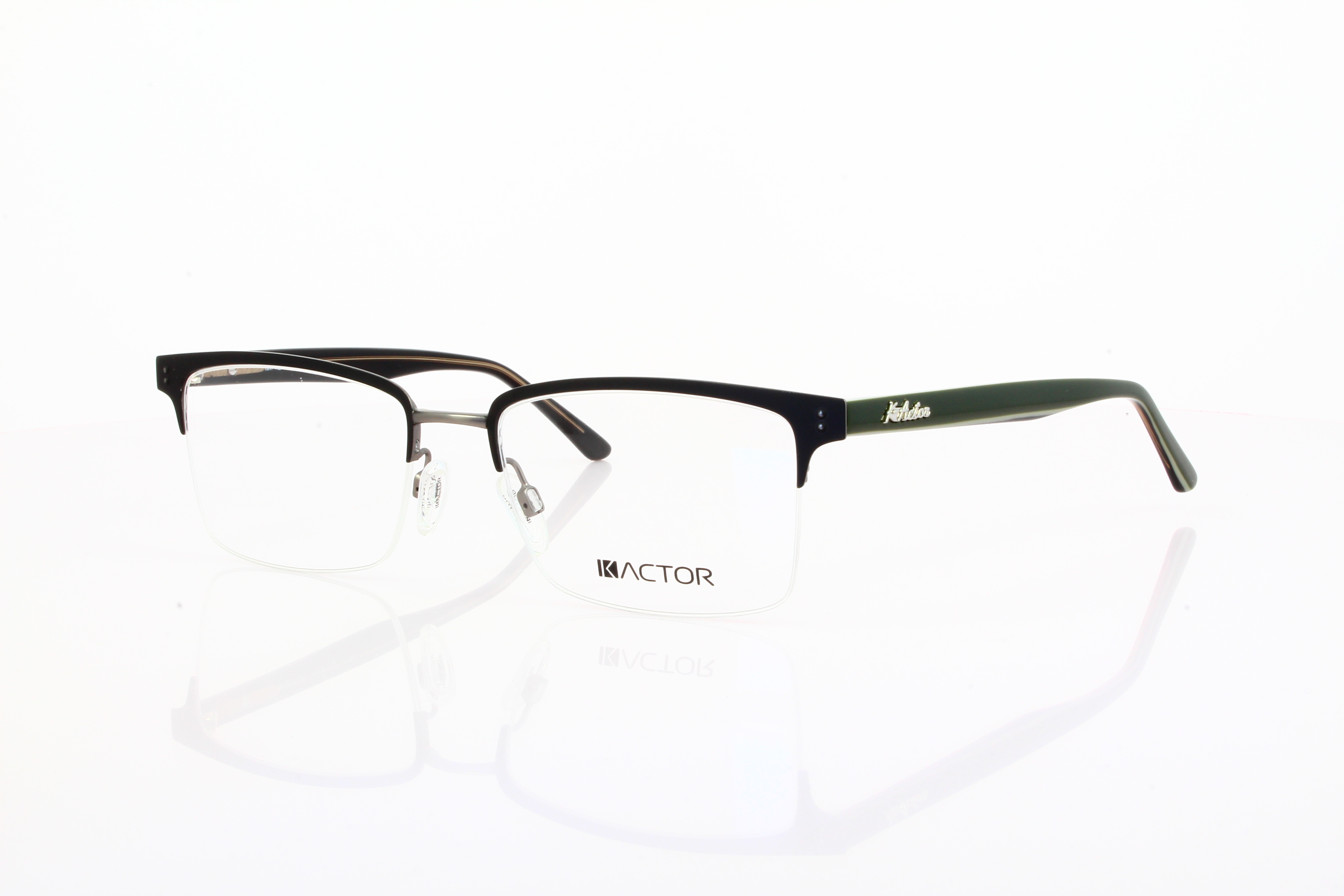 K-Actor KV 530 C01 Herrenbrille Halbrand Metall
