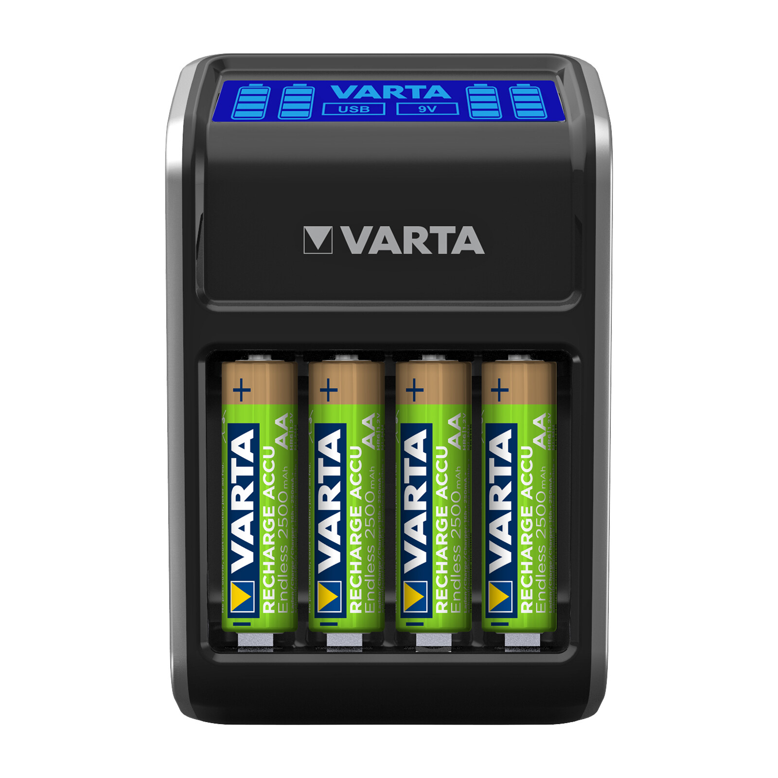 Varta LCD Plug Charger incl. 4x AA 2100 mAh