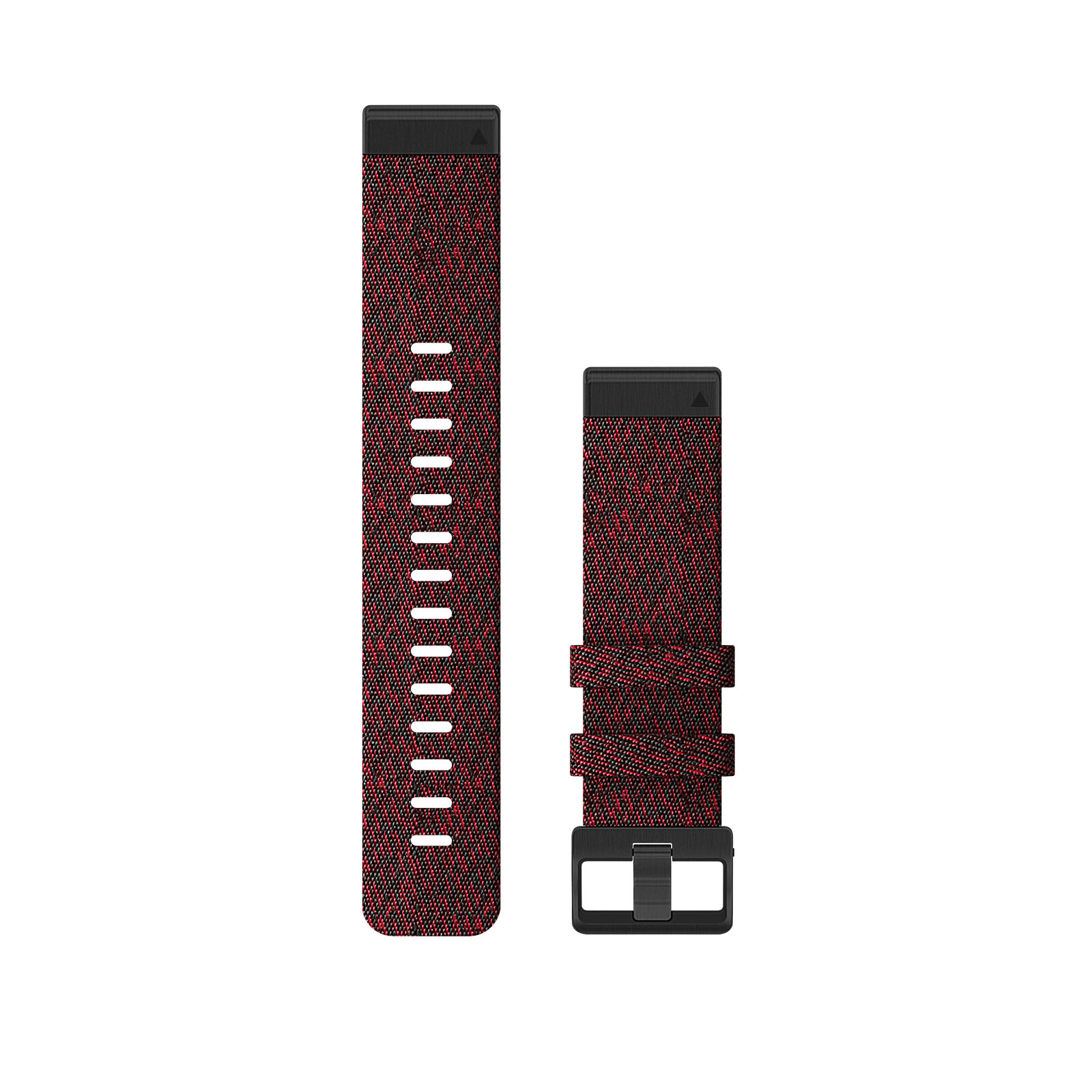 Garmin Quickfit Band 22mm Nylon rot meliert schwarz