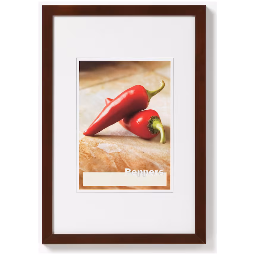 Peppers Holzrahmen 15x20 Nuss