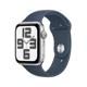 Apple Watch SE GPS Alu silber 44mm Sportband M/L sturmblau
