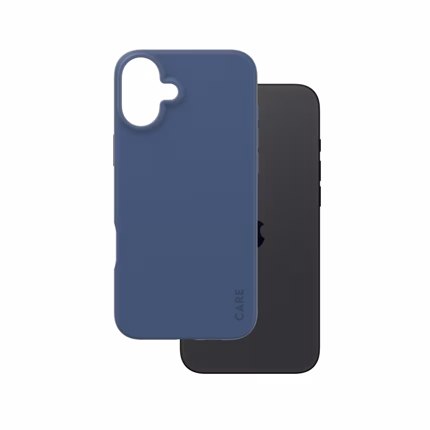 Care Back Cover Fashion Apple iPhone 16 Plus blau