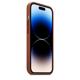 Apple iPhone 14 Pro Leder Case mit MagSafe umber