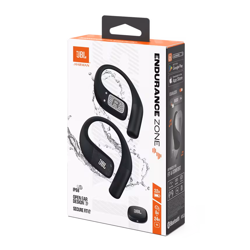 JBL Endurance Zone Open-Ear-Sport Kopfh&ouml;rer Schwarz-Wei&szlig;