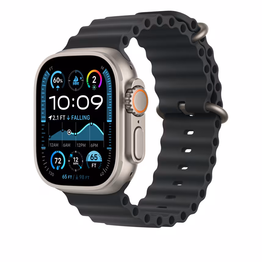 Apple Watch 49mm Oceanarmband schwarz 