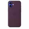  Apple iPhone 16 Plus Silikon Case mit Magsafe plum 