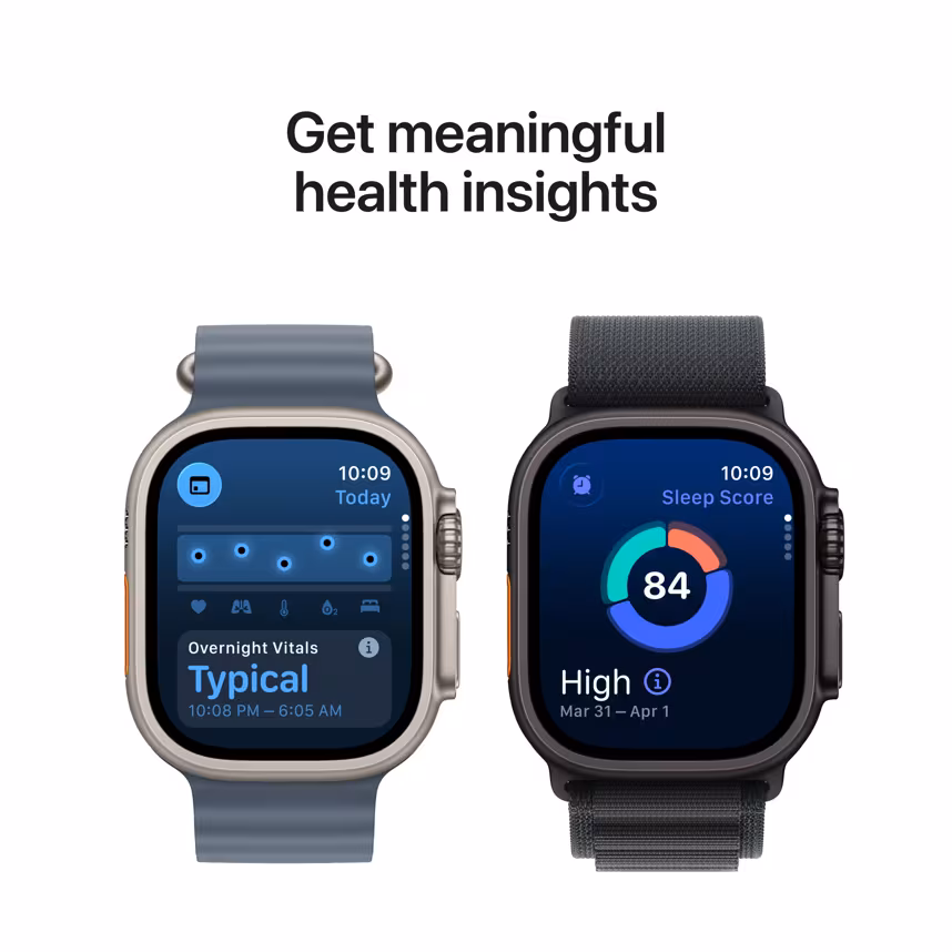 Apple Watch Ultra 3 LTE 49mm Natural Titan Case + Blue Ocean Band
