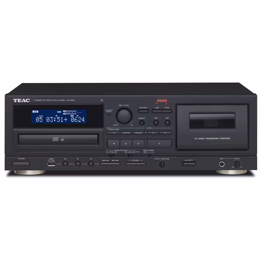 Teac AD-850-SE CD/Cassette/USB Black EU/UK