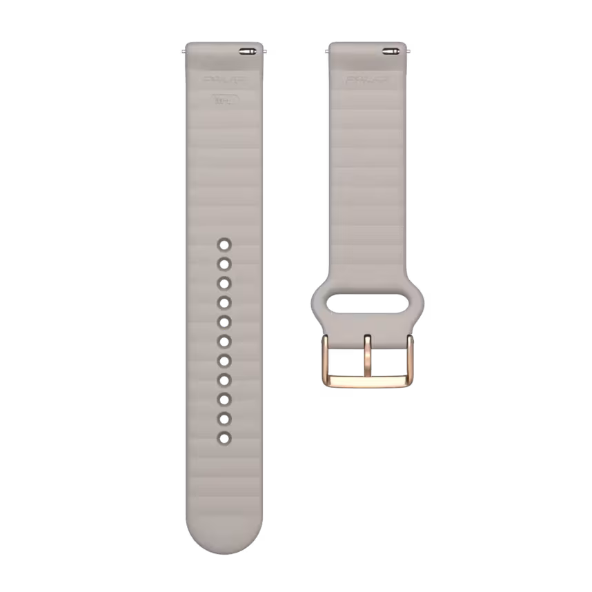 Polar Armband 20mm Silikon S-L greige