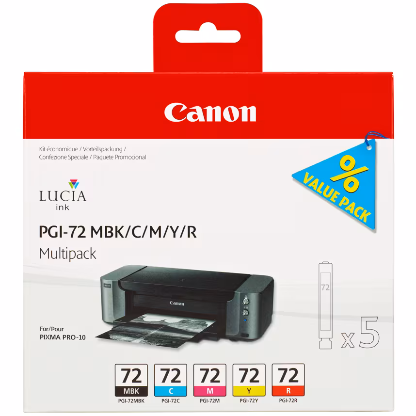 Canon PGI 72 Multi Pack MBK/C/M/Y/R