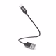Hama Ladekabel, USB-A - USB-C, 0,2m, Nylon, schwarz