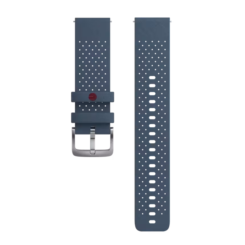 Polar Armband 22mm Silikon S-L blue/grey
