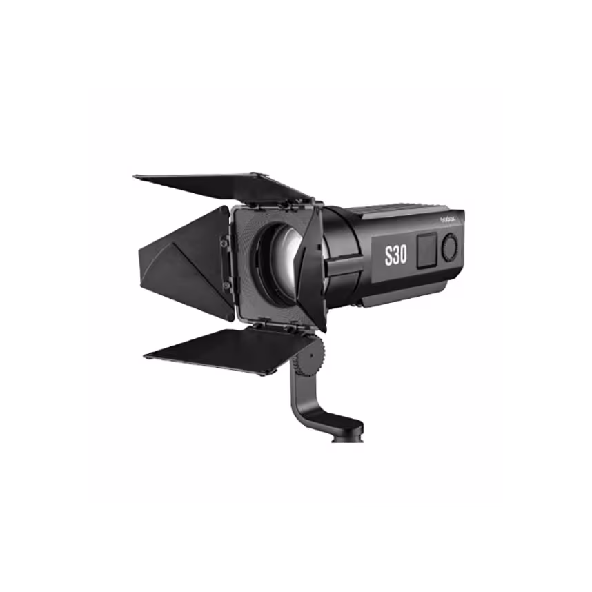 GODOX S30 LED Focusing Light with Barndoor