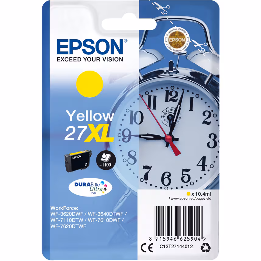 Epson 27XL T2714 Tinte Yellow 10,4ml